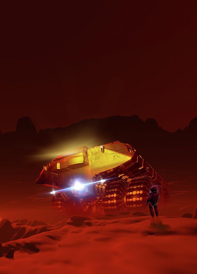 Mars Exploration, Artwork #6 Digital Art by Victor Habbick Visions