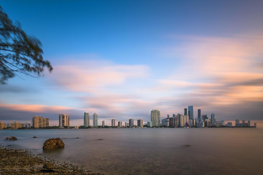 Miami Photograph - Miami, Florida, Usa Downtown Skyline #6 by Sean Pavone