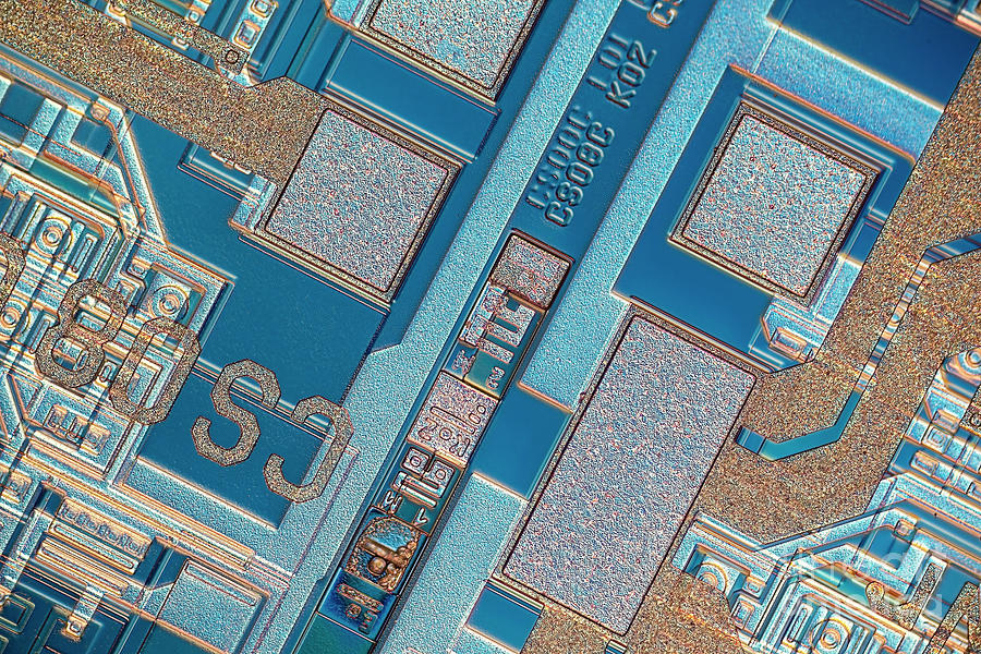 Microchip Surface #6 Photograph by Frank Fox/science Photo Library