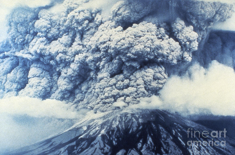 Mount St. Helens, 1980 #6 Photograph by Granger