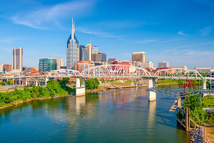 Nashville Photograph - Nashville, Tennessee, Usa Downtown City #6 by Sean Pavone