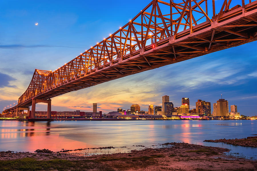 Scenic Photograph - New Orleans, Louisiana, Usa At Crescent #6 by Sean Pavone