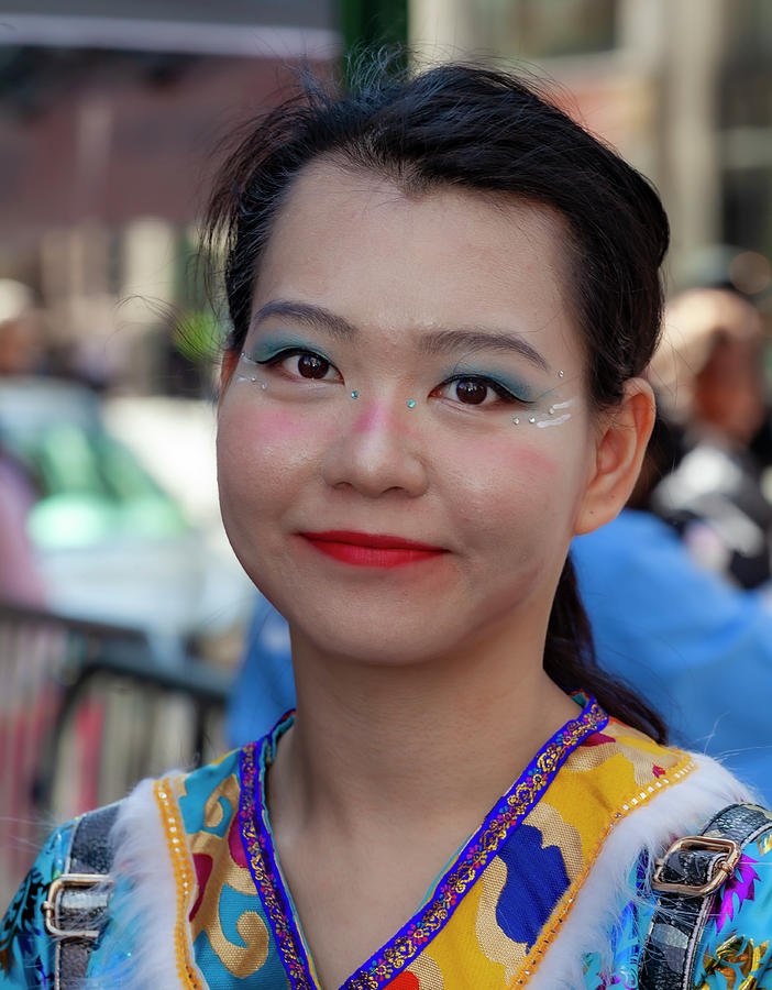 NY Dance Parade 5_18_2019 Asian Female Dancer #6 Photograph by Robert Ullmann