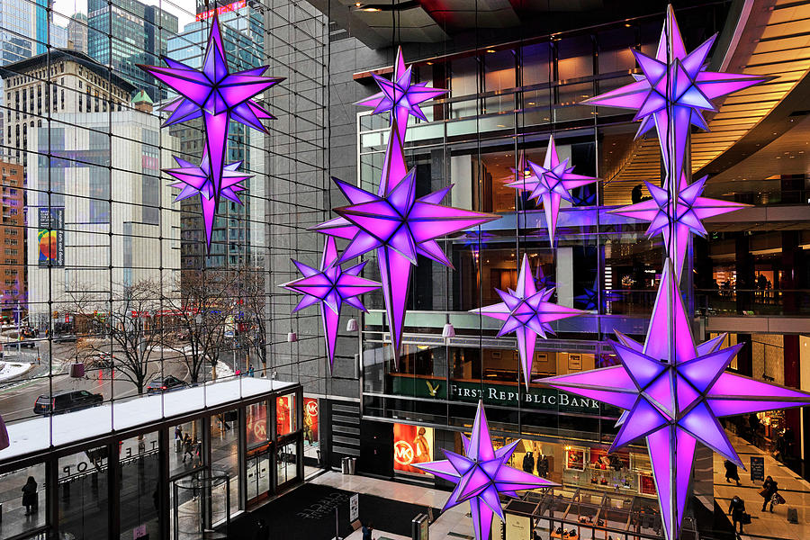 Nyc, Manhattan, Columbus Circle, Time Warner Center, Christmas