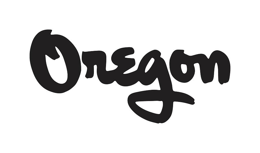 Black And White Drawing - Oregon #6 by CSA Images