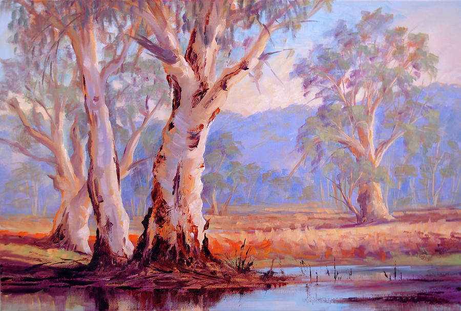 Nature Painting - Ovens River #6 by Glen Johnson