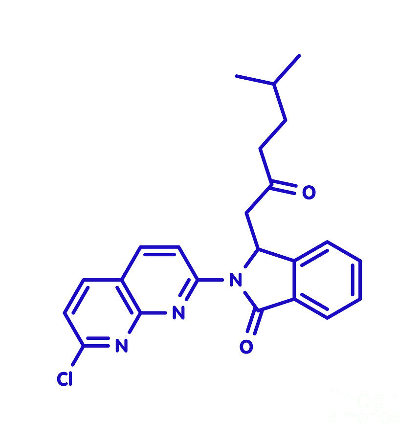 Pagoclone Anxiolytic Drug Molecule Photograph by Molekuul/science Photo ...