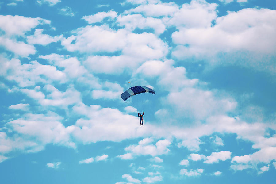 Parachuting Sport In Sunset Sky Photograph by Artush Foto - Fine Art ...