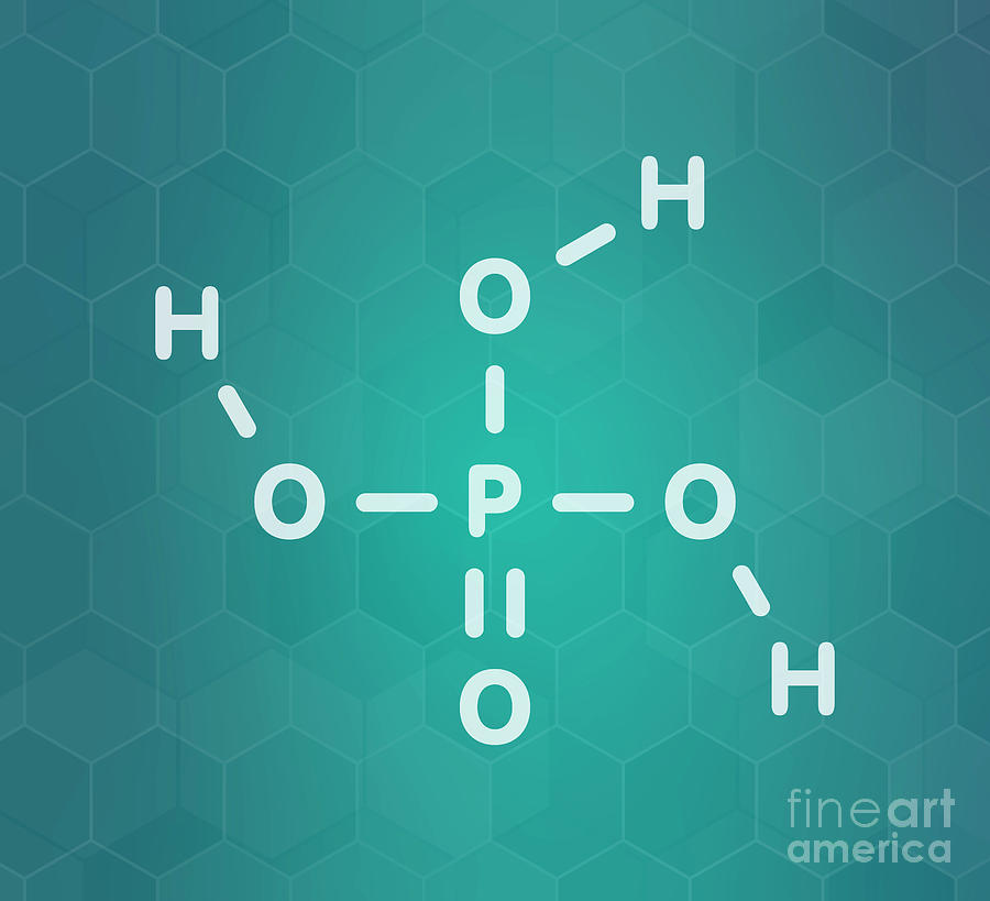 Phosphoric Acid Mineral Acid Molecule #6 Photograph by Molekuul/science Photo Library