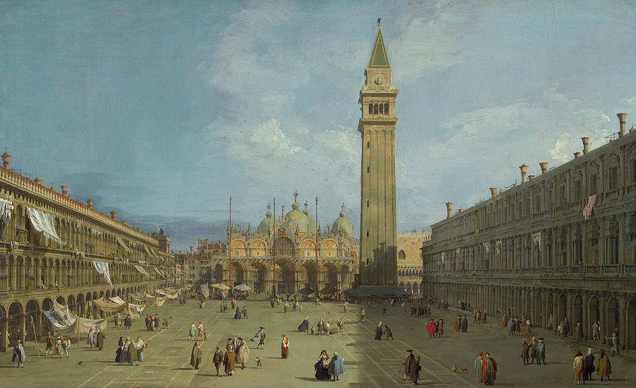 Canaletto Painting - Piazza San Marco #6 by Canaletto