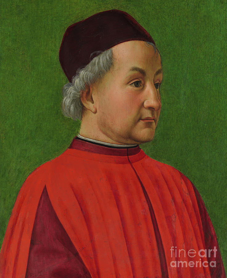 Portrait of a Man Painting by Domenico Ghirlandaio