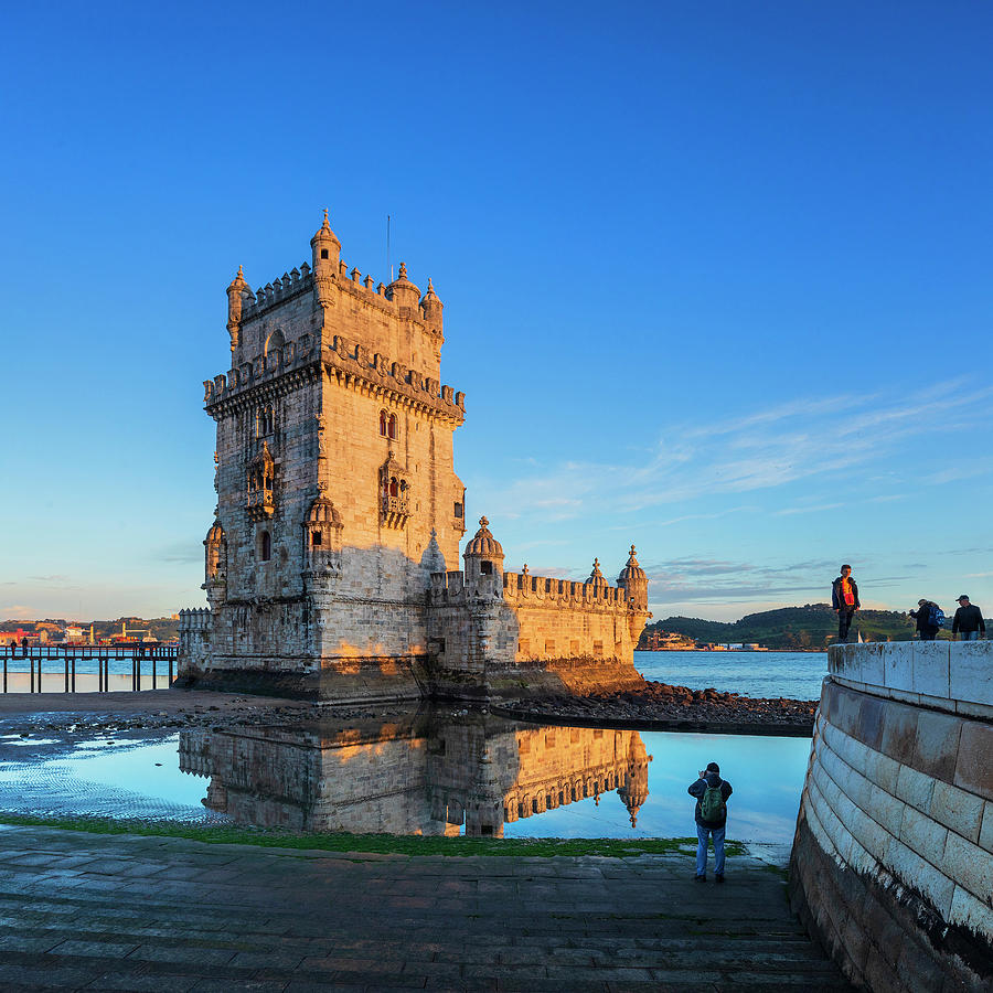 Portugal, Belem, Belem Tower #6 Digital Art by Luigi Vaccarella