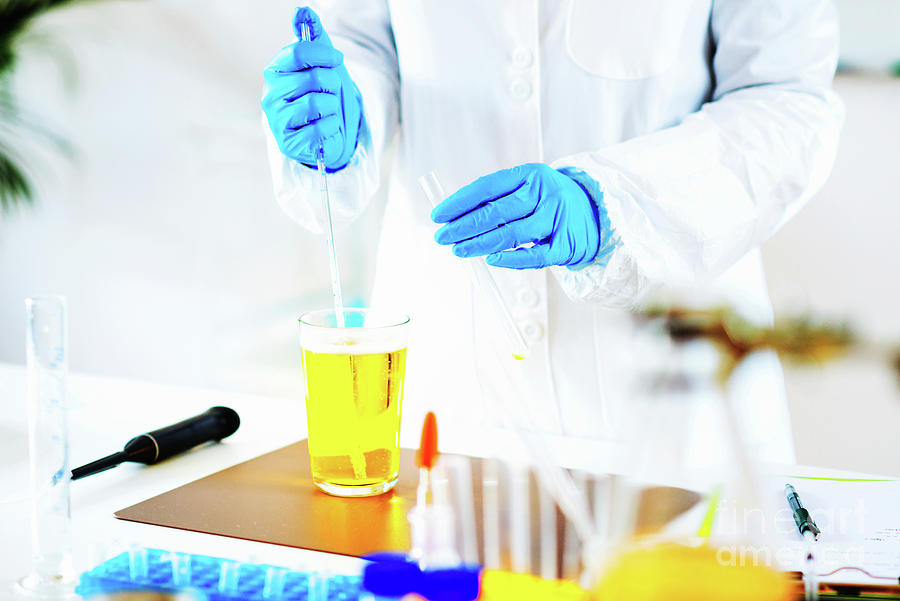 Quality Control Of Beer Photograph by Microgen Images/science Photo