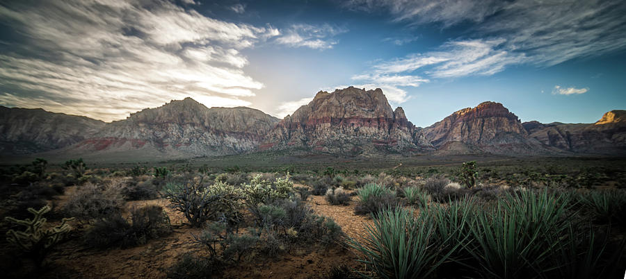 Red Rock Canyon Las Vegas Nevada At Sunset #6 Photograph by Alex Grichenko