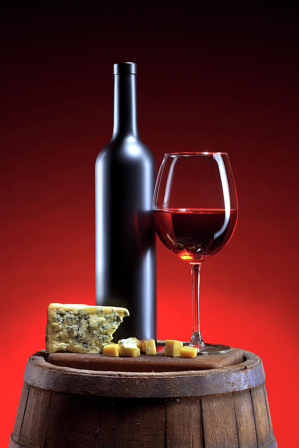 Red Wine Composition #6 Photograph by Valentinrussanov