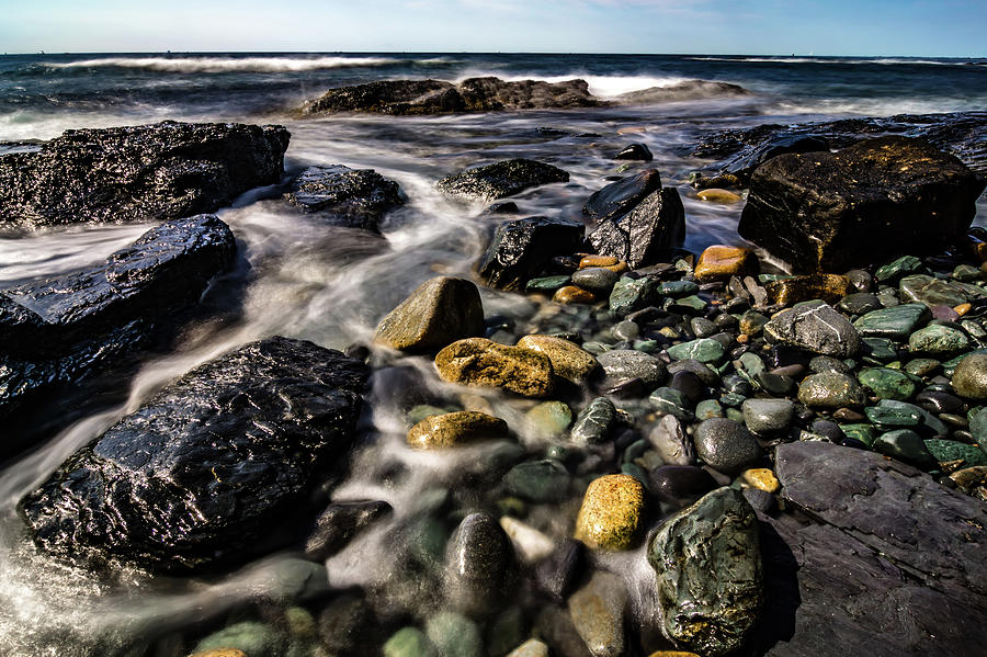 Rocky Coastline In Newport Rhode Island #6 Photograph by Alex Grichenko