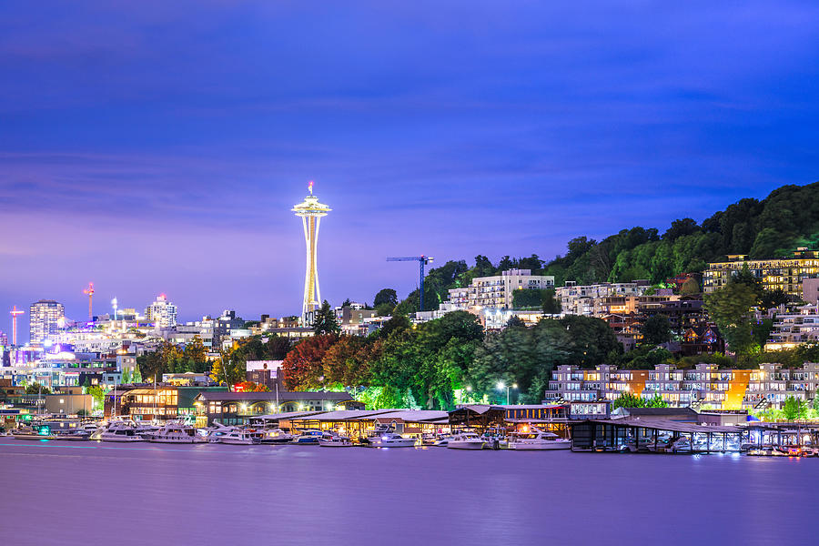Seattle Photograph - Seattle, Washington, Usa Skyline #6 by Sean Pavone