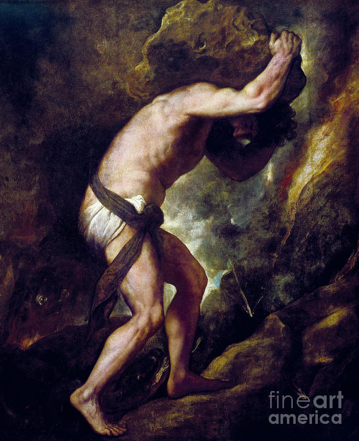 Sisyphus Painting By Titian Fine Art America