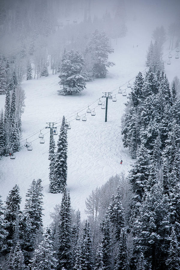 Skiing At Deer Valley, Utah, Near Salt Lake City During Winter. #6 Photograph by Cavan Images