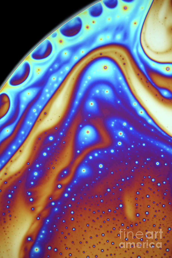 Soap Bubble Film Iridescence Photograph by Karl Gaff / Science Photo Library