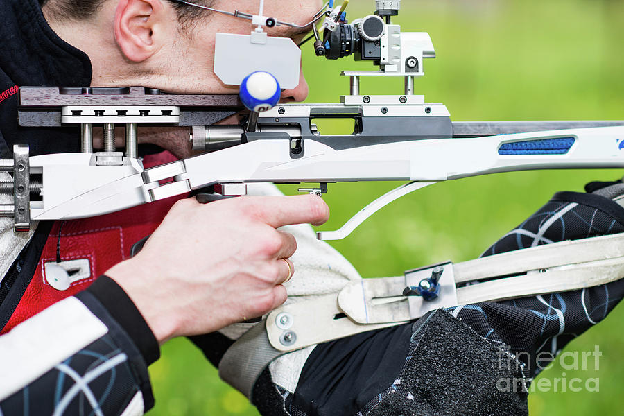 Sports Photograph - Sports Rifle Practice #6 by Microgen Images/science Photo Library