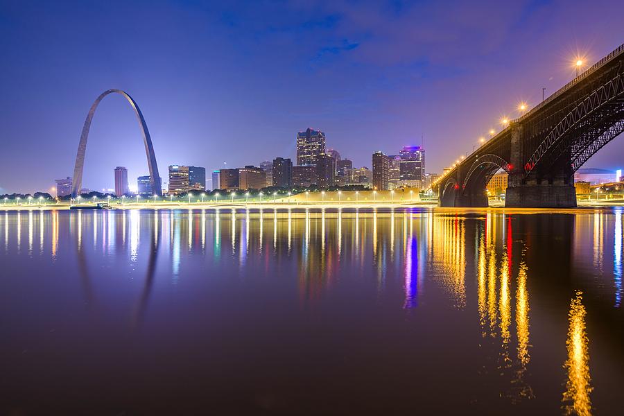 St. Louis Photograph - St. Louis, Missouri, Usa Downtown #6 by Sean Pavone