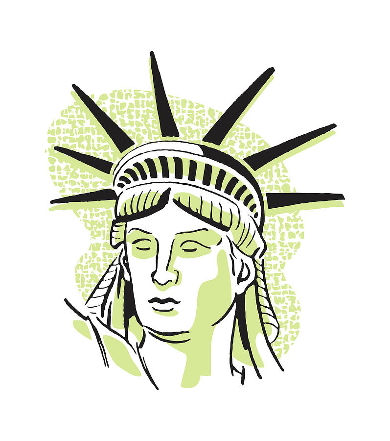 New York City Drawing - Statue of Liberty #6 by CSA Images