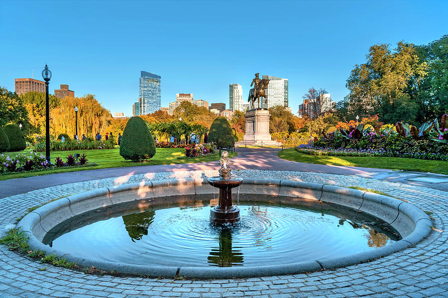 Statue, Public Garden, Boston Ma #6 Digital Art by Laura Zeid