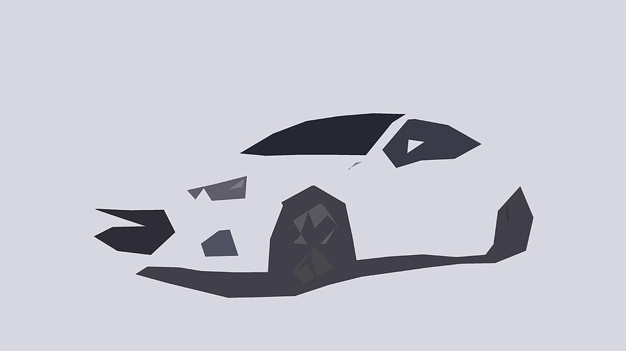 Subaru BRZ Abstract Design #6 Digital Art by CarsToon Concept