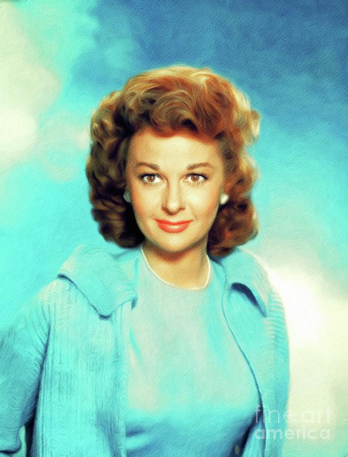 Susan Hayward, Vintage Actress Painting by Esoterica Art Agency - Fine ...