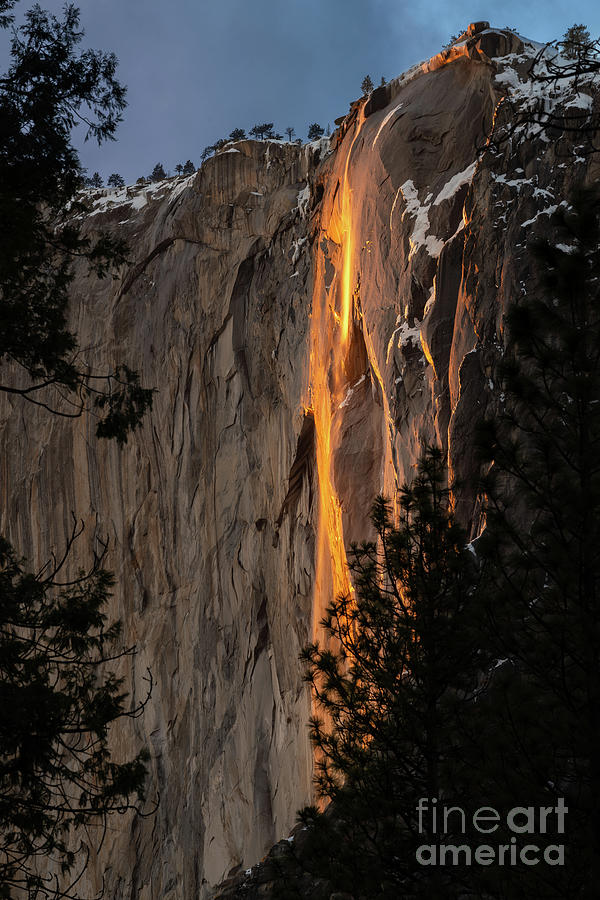 Yosemite National Park Photograph - The magical natural phenomena known as Fire Fall. #6 by Jamie Pham
