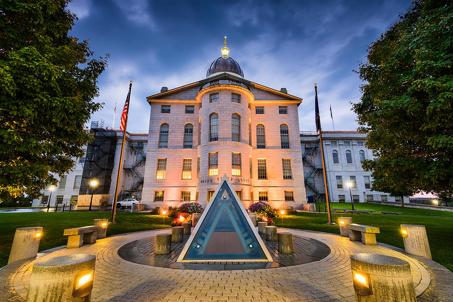 Scenic Photograph - The Maine State House In Augusta #6 by Sean Pavone