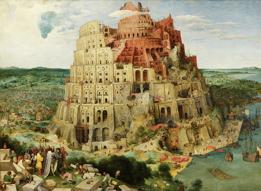Architecture Painting - The Tower Of Babel by Pieter Bruegel The Elder