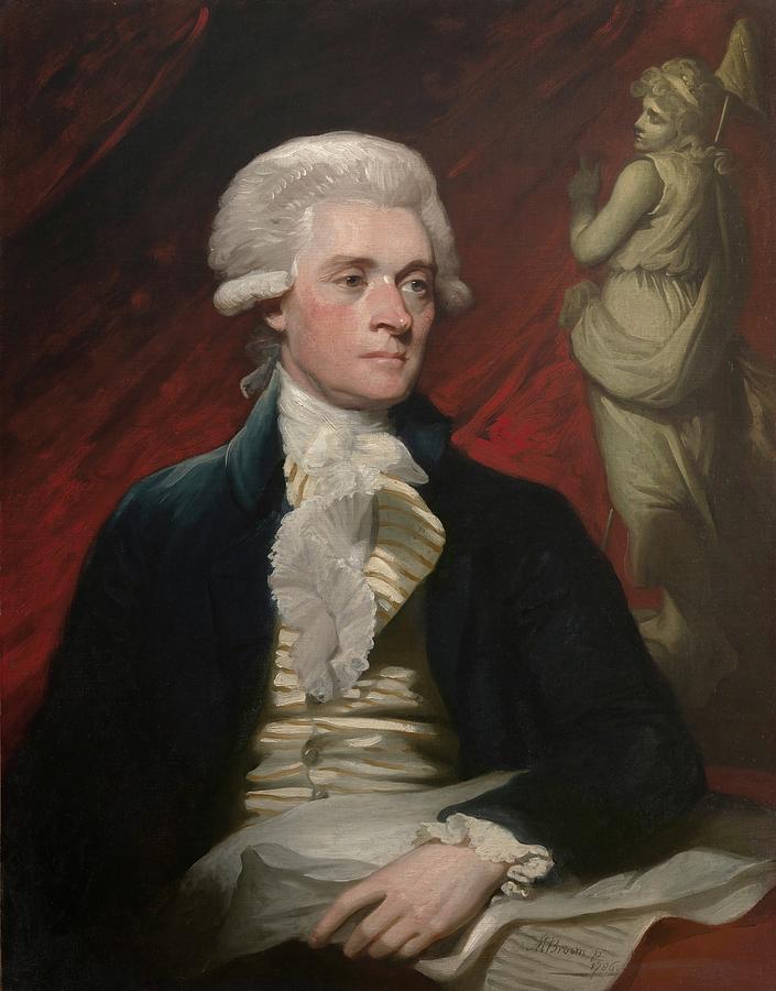 Thomas Jefferson Painting by Mather Brown Thomas Jefferson Painting by Mather Brown