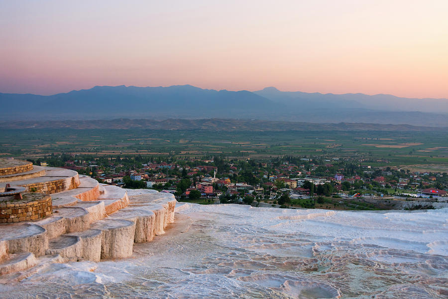 Travertine Terraces Of Pamukkale Photograph by Keren Su