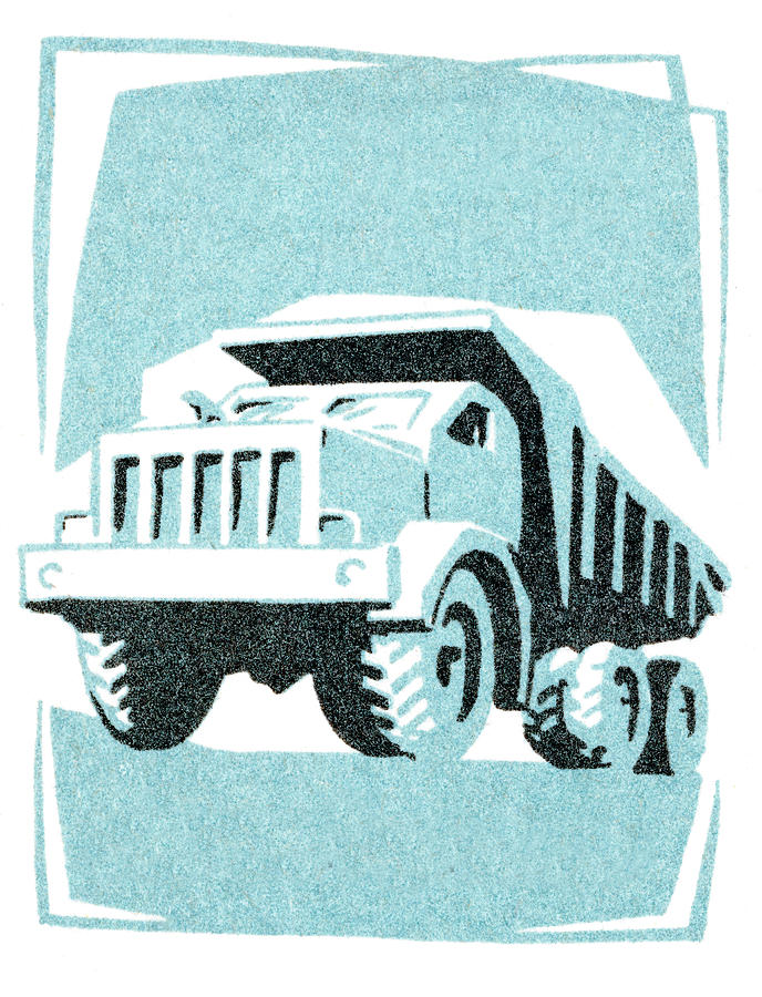 Transportation Drawing - Truck #6 by CSA Images