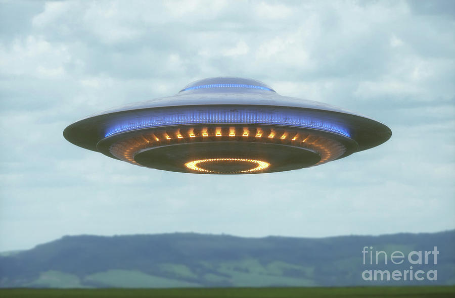 Ufo In The Sky #6 Photograph by Ktsdesign/science Photo Library