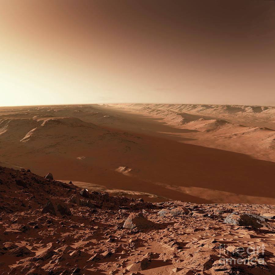 Valles Marineris Photograph by Detlev Van Ravenswaay/science Photo ...