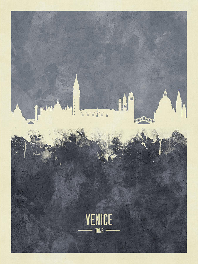Venice Italy Skyline #6 Digital Art by Michael Tompsett