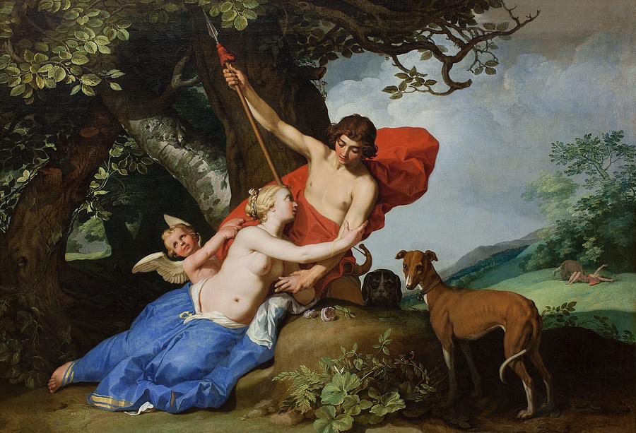 Greek Painting - Venus And Adonis #6 by Mountain Dreams