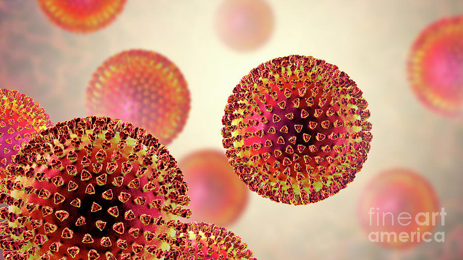Virus Particles #6 Photograph by Kateryna Kon/science Photo Library