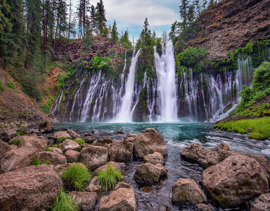 Waterfall, Mcarthur-burney Falls Memorial State Park, California #6 Photograph by Tim Fitzharris
