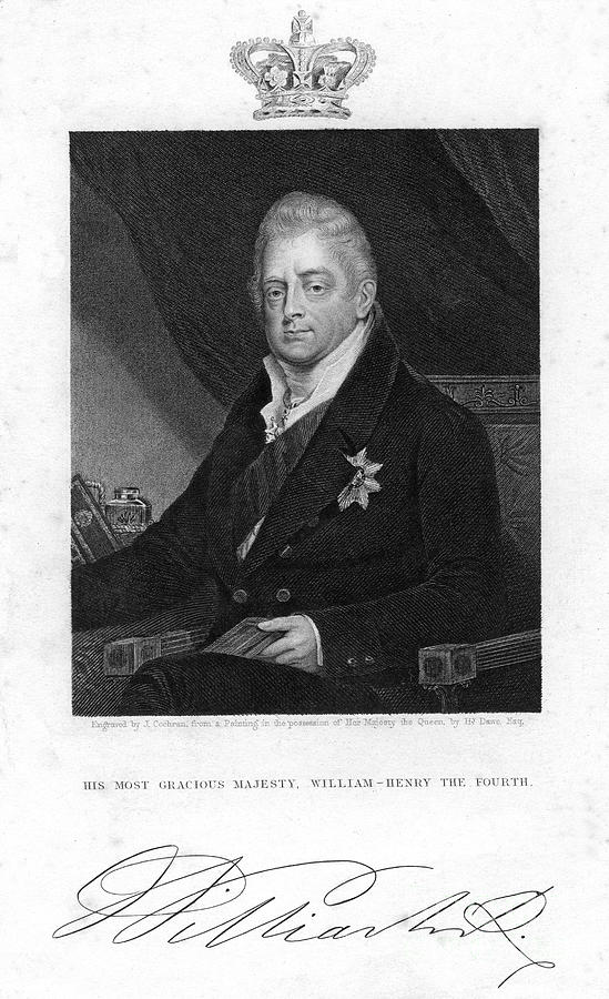 William Iv Of The United Kingdom, 19th #6 Drawing by Print Collector