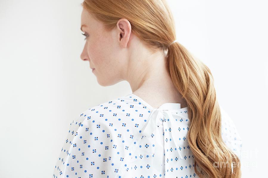 Woman In Hospital Gown Photograph by Science Photo Library - Fine Art