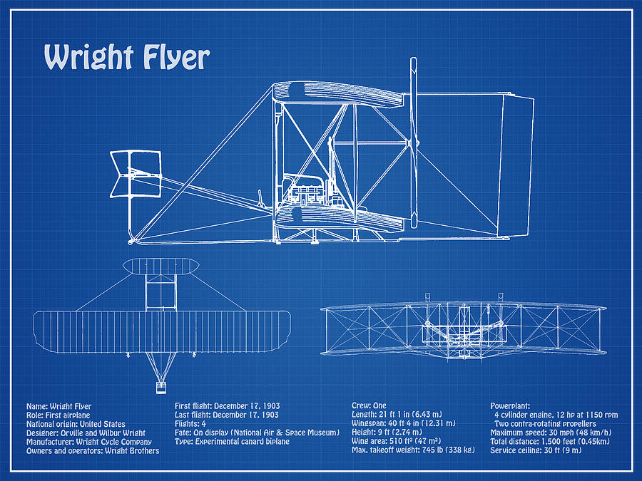 T-shirt Wright Brothers Engine schematic aviation Wright Flyer blueprints