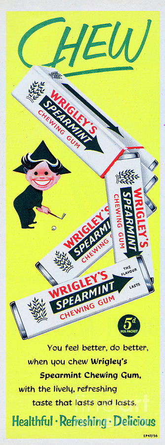 Elf Photograph - Wrigleys Spearmint Chewing Gum #6 by Picture Post