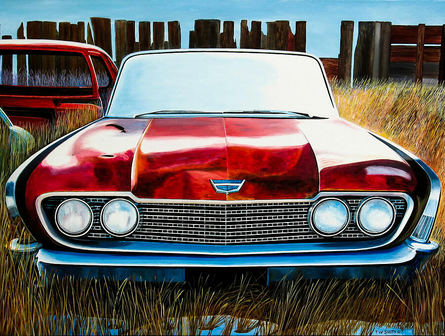 Tom Smith Painting - 60 Ford Fairlane by Thomas Smith