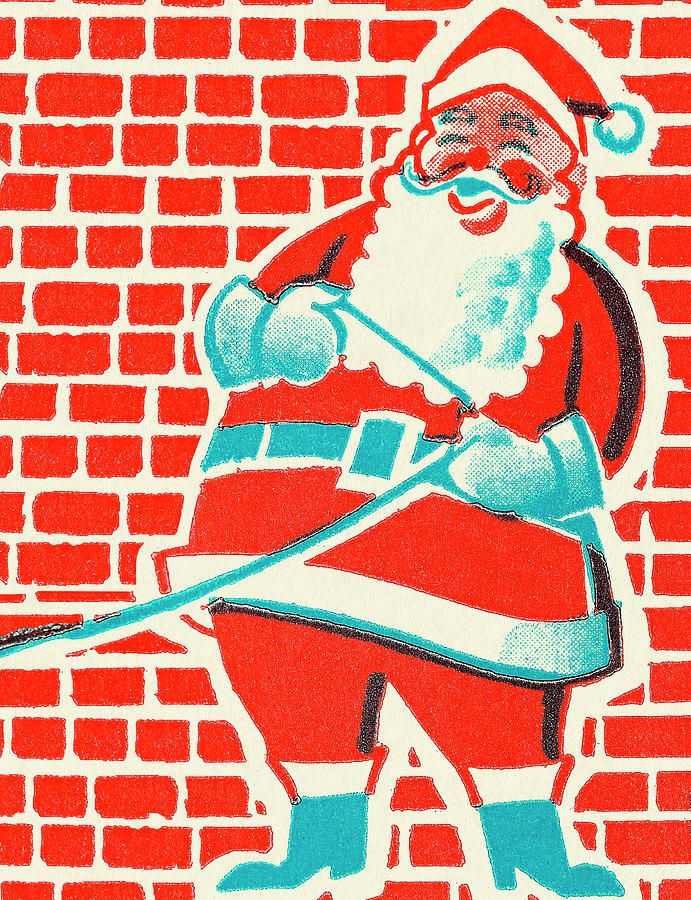 Christmas Drawing - Santa Claus #61 by CSA Images