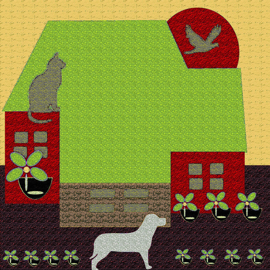61.	Little House Painting 62.	 Digital Art by Miss Pet Sitter
