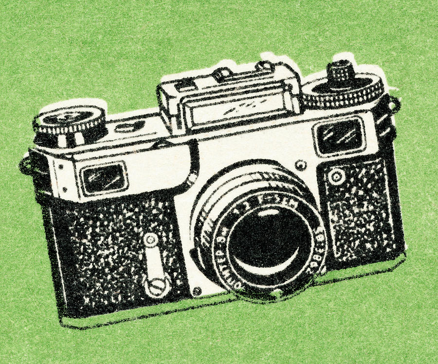 Vintage Drawing - Camera #62 by CSA Images